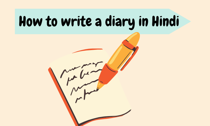 write a diary in Hindi